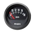 Sunpro CP8215 StyleLine Voltmeter - Black Dial