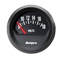 Sunpro CP8215 StyleLine Voltmeter - Black Dial