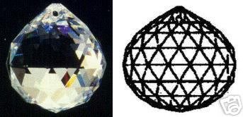 20mm Swarovski Strass Logo Crystal Ball Prisms #8558-20