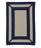 Simply Home Frame It Navy Braided Rug Size: 9' x 12'