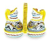 Review Italian Pottery Outlet  / Handmade Raffaellesco Oil and Vinegar Set From Italy