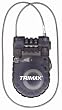 Trimax T33RC Retractable Cable 3-Digit Combo Lock (90cm x 2.4mm)