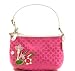 AUTHENTIC COACH CJI SIGNATURE TOP HANDLE POUCH/SMALL DEMI 42486 (Pink/White)