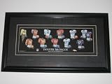 DENVER BRONCOS Matted & Framed Glass Heritage JERSEY PICTURE (22 Wide x 12 3/4 High)
