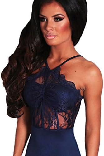 UpU Womens Navy High Neck Strappy Midi Dress One Size