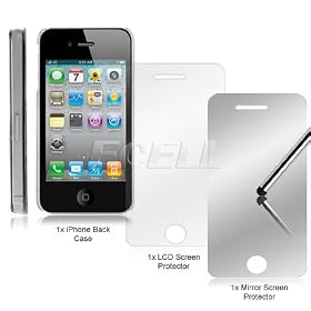 Ecell - HEADCASE HALLOWEEN ZOMBIES & CEMETERY BACK CASE + LCD PROTECTORS FOR iPHONE 4 4S