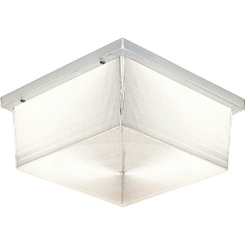  Progress Lighting P7396-68 Energy Efficient Long-Lasting Lamps with Acrylic Diffuser and Standard 120 Volt Normal Power Factor Ballasts, White 