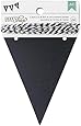 American Crafts 24-Piece Pennant DIY Shop Chalkboard Banner, 3.5 by 4.5-Inch