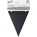 American Crafts 24-Piece Pennant DIY Shop Chalkboard Banner, 3.5 by 4.5-Inch