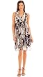 The Silk Georgette Floral Print Shirred Empire Dress