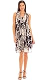The Silk Georgette Floral Print Shirred Empire Dress