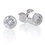 14K White Gold 0.50 Carat Diamond Earrings