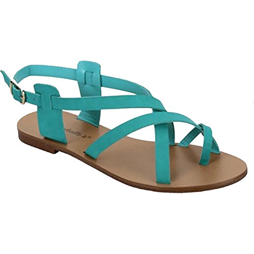 Breckelle's Womens Strappy Colorful Sandals