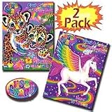 Lisa Frank Coloring And Activity Book Set (2 Books - 96 Pages)