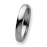 Polished Tungsten Carbide Ring (4.0 mm) - Sizes 5-13