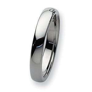 Polished Tungsten Carbide Ring (4.0 mm) - Sizes 5-13