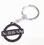 Nissan Logo Real Carbon Fiber Keychain