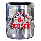 Boston Red Sox Stainless Steel Can Cooler - MLB Baseball Fan Shop Sports Team Merchandise
