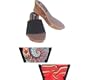 Onesole Women's Casual Soft Step Sandals,Cork/Paisley Swirl,9 M