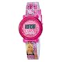 Kids' 3500014 Character Pink Sparkling Dial Barbie Digital Watch