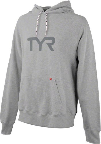 TYR Sport Men's Classic Hooded Sweatshirt (Gray, Small) On Sale
