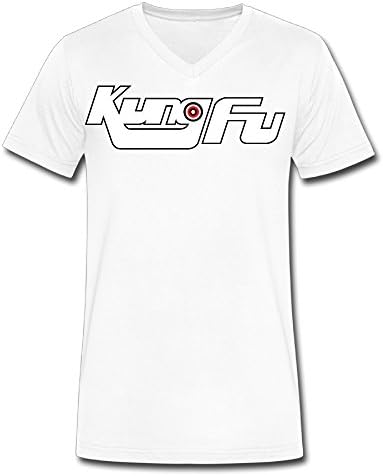 V Neck Mens KungFu Logo KungFu Logo Graphic Design Colleges Clothing