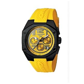 Men's Carrera� Athletic Chronograph Watch Yellow Strap Yellow Dial