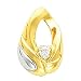 14K Two-Tone Gold Diamond Pendant/Slide - 0.13 Ct. (ALSO AVAILABLE WITH GEMSTONES)