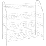 ClosetMaid 8131 4-Tier Freestanding Shoe Rack, White