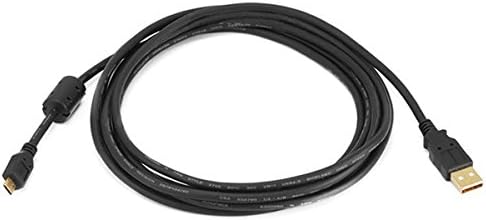 Black Gold-Plated USB 2.0 Cable for Creative HITZ WP380 Bluetooth Headset - 3ft