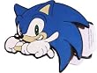 Sonic The Hedgehog Crossed Enameled Metal Belt Buckle