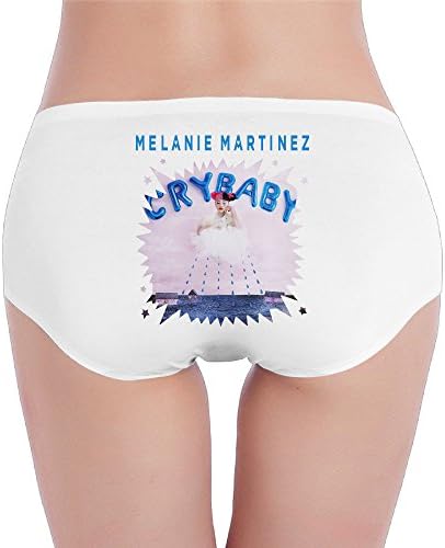 XJBD Women's Low-Waist Melanie Martinez Cry Baby Hipsters Underwear White S