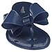 Capelli New York Ladies Fashion Flip Flop Jelly Thong With A Bow Navy 10