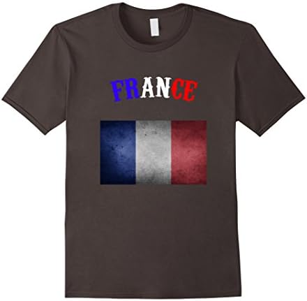Men's Eurocup 2016 Soccer France T-Shirt Vintage Medium Asphalt