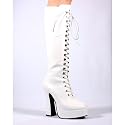 5 Inch Sexy Knee High Boots With Zipper Chunky Heel Platform