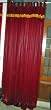 2 Arterian Red Art Silk Drapes / Curtains 108"