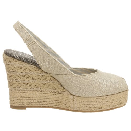 Kenzie Women's Feature Platform Wedge,Silver,9.5 M from Kenzie