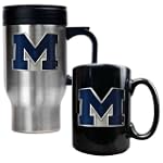 University of Michigan Wolverines Coffee Cup & Travel Mug Gift Set
