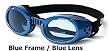 DOGGLES ILS Sunglasses - Protection from UV Rays for Your Dog - Shatterproof and Antifog - Blue Frame/Blue Lens - Small