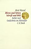 H�ren und Sehen, Schrift und Bild
