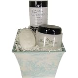 Maria Evora Garden by the Sea Gift Basket, White Basic
