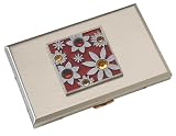 Credit Card Case Gem Design - Garden Red
