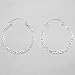 Hammered 1" Hoop Earrings in Sterling Silver, #9458