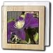 Autumn Purple Clematis- Flowers- Photography - 6 Inch Tile Napkin Holder