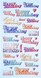 Eigenschaften Hobbyfun / Creapop SOFTY-Stickers Happy Birthday 3451143