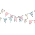 Vintage Style Shabby Chic Country Garden Cotton Fabric Bunting