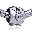 Pandora Style Bead Cute Pig European Charm Bead Fits Pandora Bracelet