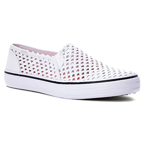 Keds Women's Double Decker Perf Slip-On Sneaker, White
