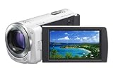 Sony HDR-CX260V High Definition Handycam 8.9 MP Camcorder with 30x Optical Zoom and 16 GB Embedded Memory (White) (2012 Model)