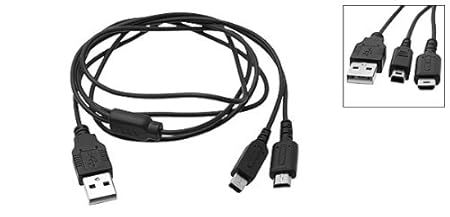 Gino 2 In 1 Charge & Data Sync USB Cable for Nintendo DS Lite DSi NDSL/NDSi